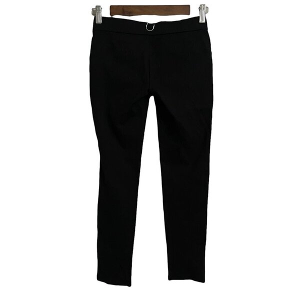 Ann Taylor Womens Black Stretch Pull On Zipper Pockets Skinny Trouser Pants XXSP - Picture 8 of 8